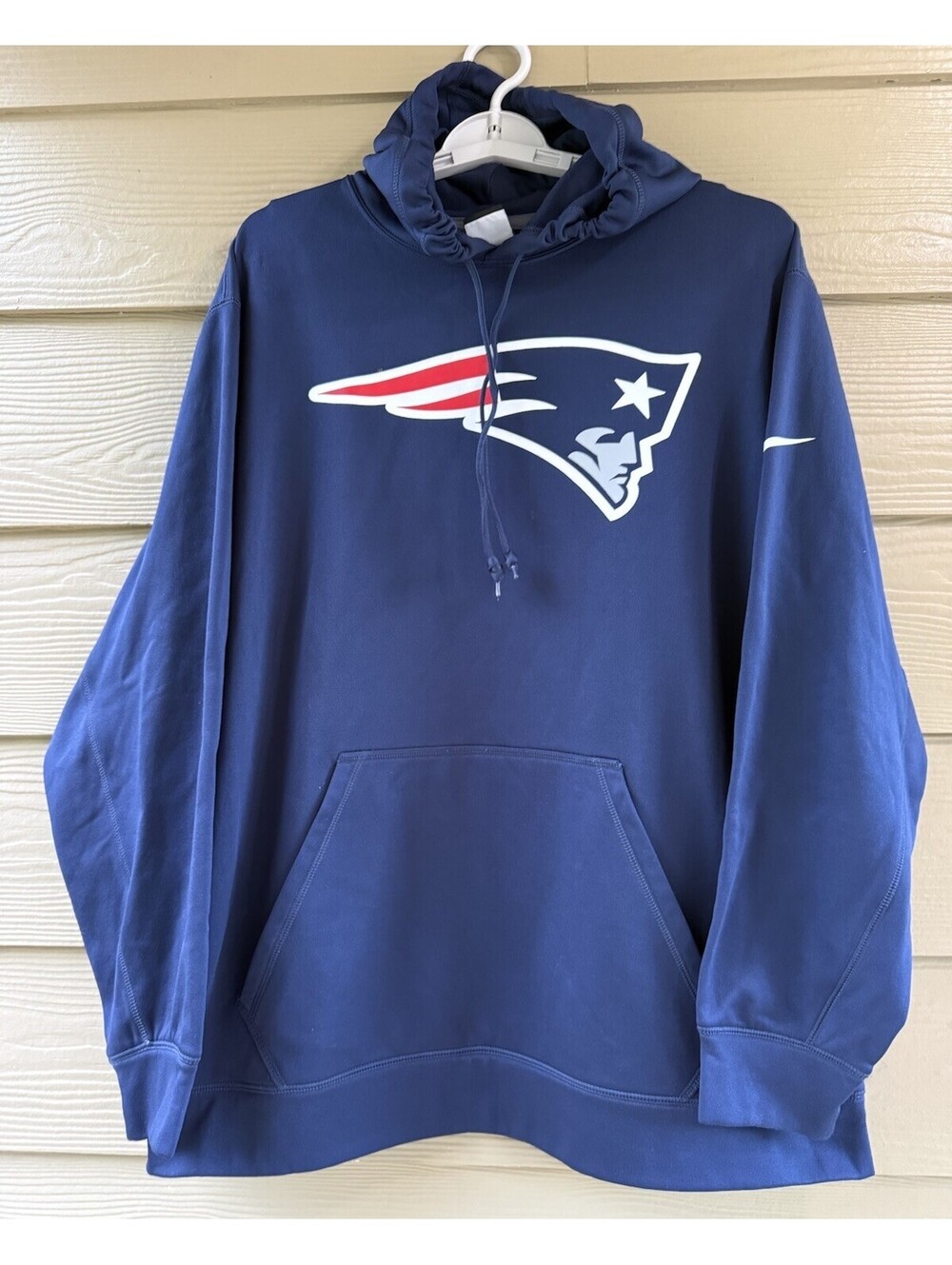 Nike NFL New England Patriots Men's Hoodie Sweatshirt Hooded Thermal Fit Sz XXL